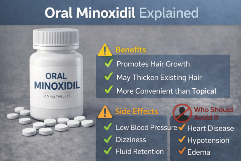 Oral Minoxidil Explained: Benefits, Side Effects, and Who Should Avoid It