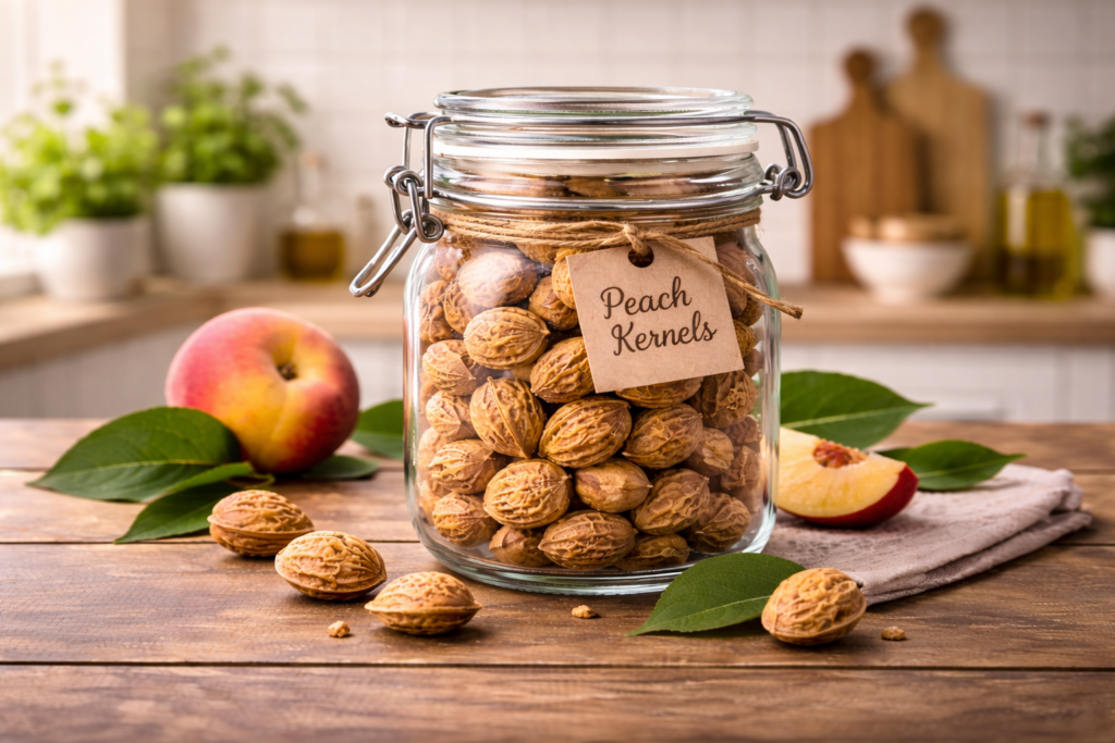 Nutritional value of peach kernels per 100g