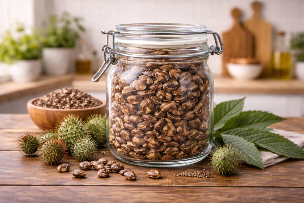 Nutritional value of castor seed per 100g