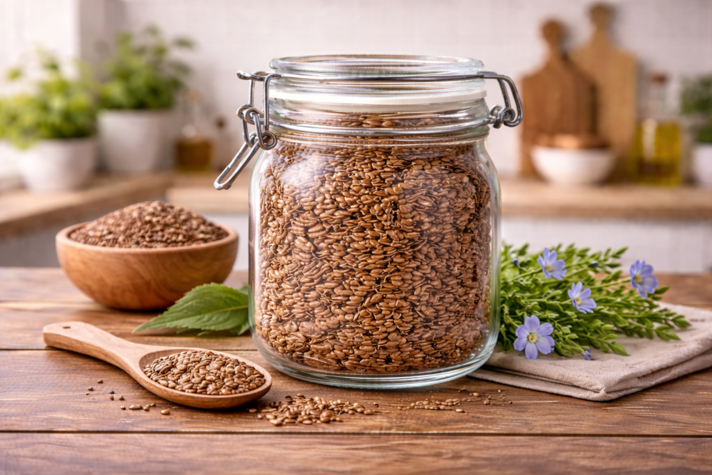 Nutritional value of linseed / flaxseed per 100g