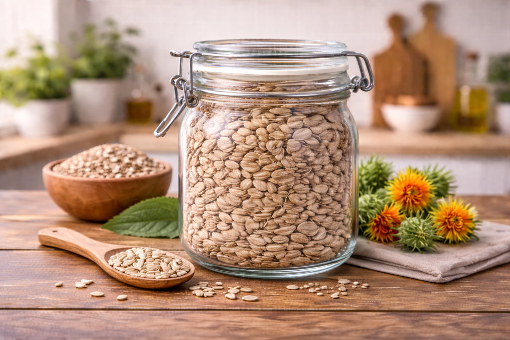 Nutritional value of safflower seeds per 100g