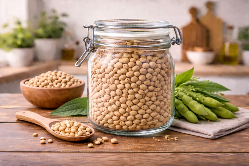 Nutritional value of soybean per 100g