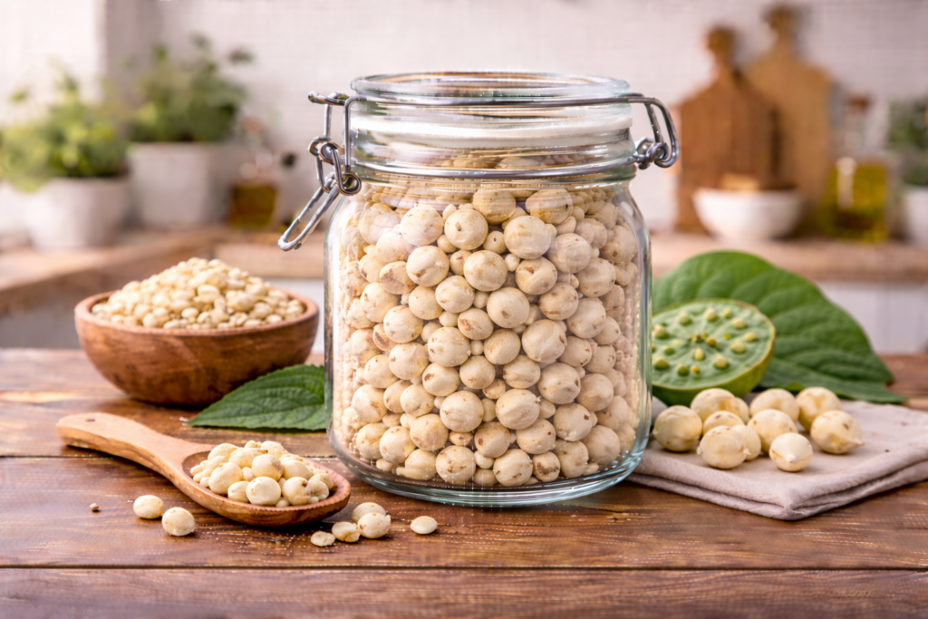 Nutritional value of fox nuts per 100g