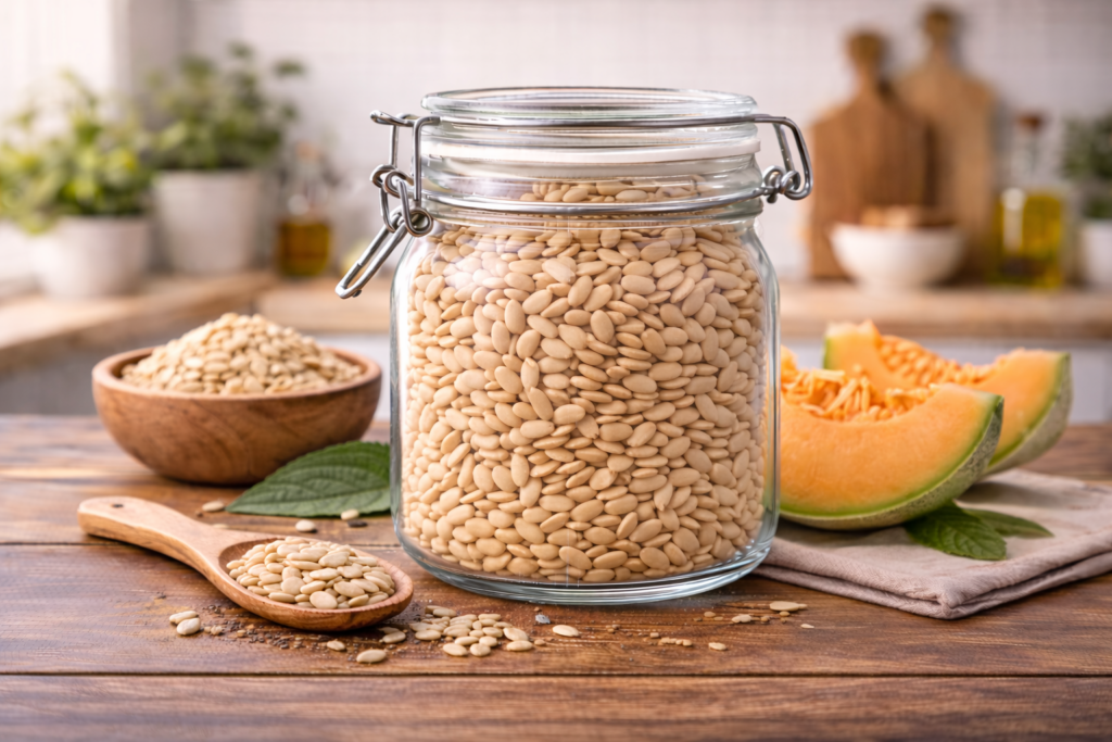 Nutritional value of muskmelon seeds per 100g