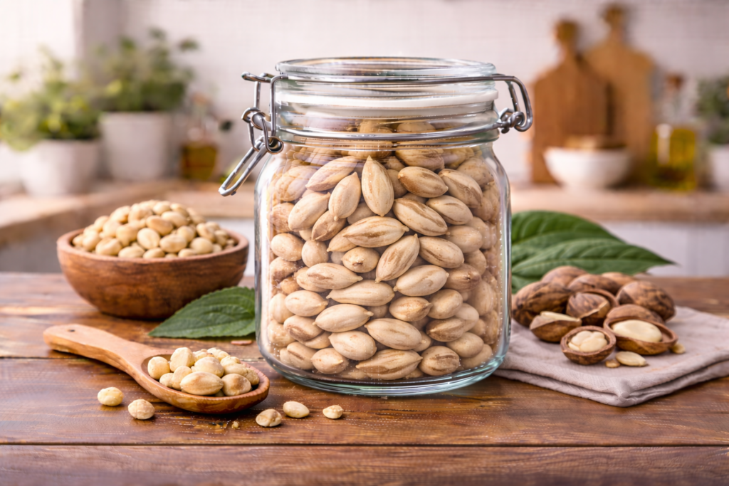 Nutritional value of pili nut per 100g