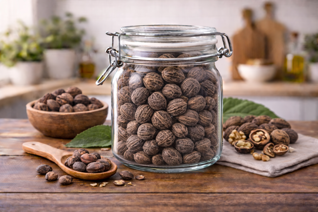 Nutritional value of black walnut per 100g