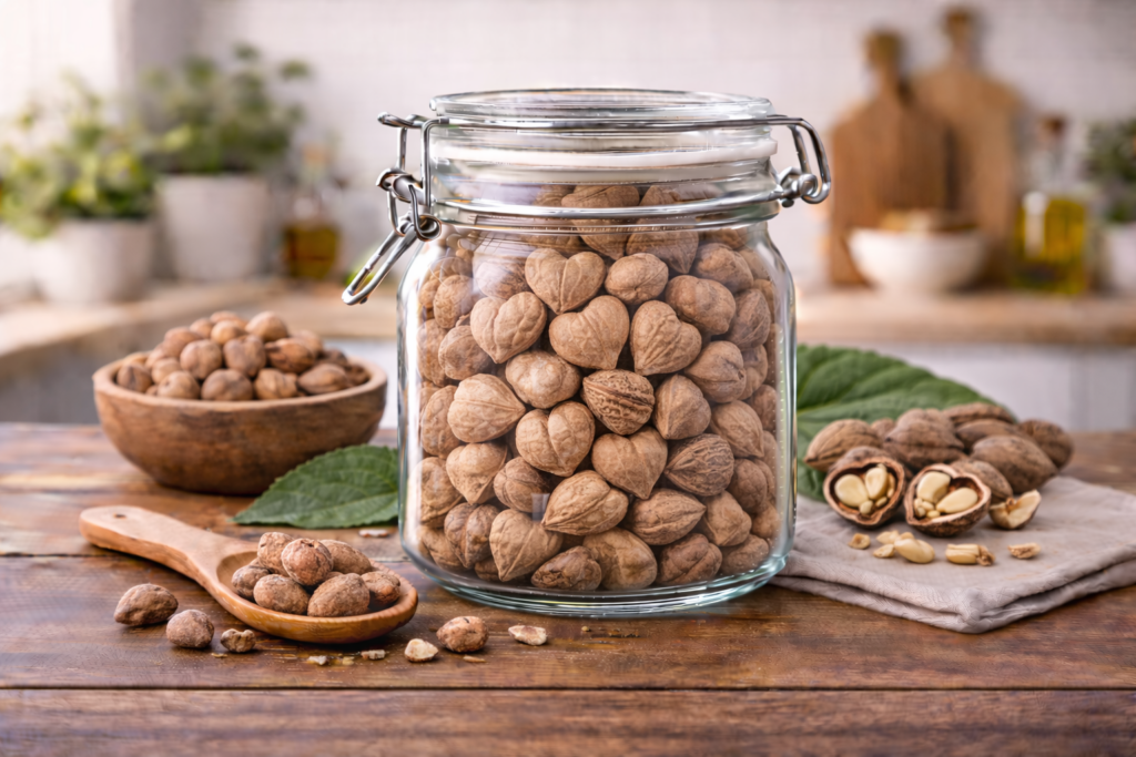 Nutritional value of heartnuts per 100g