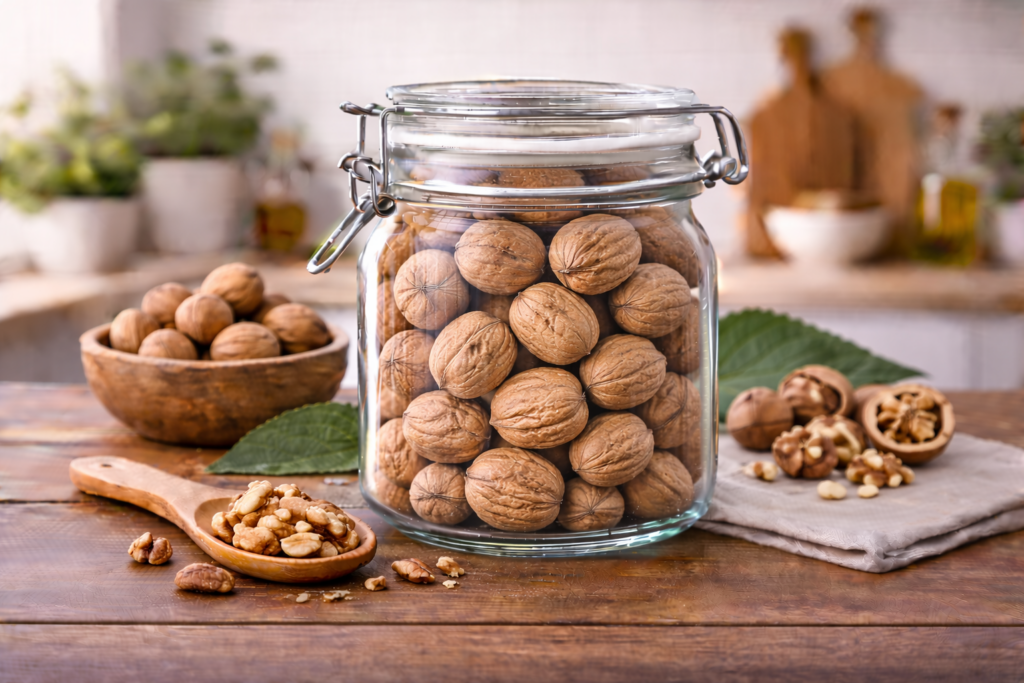 Nutritional value of walnuts per 100g