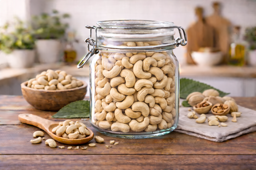 Nutritional value of cashews per 100g