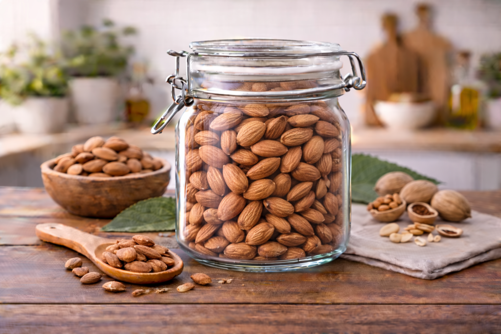 Nutritional value of almonds per 100g