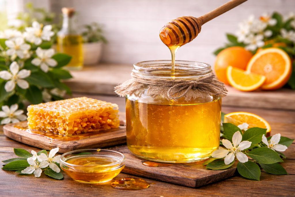 Nutritional Value of Orange Blossom Honey per 100g