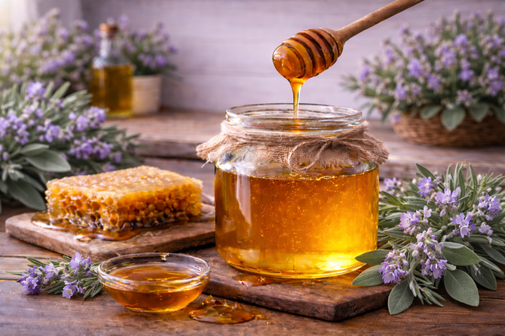Nutritional value of sage honey per 100g