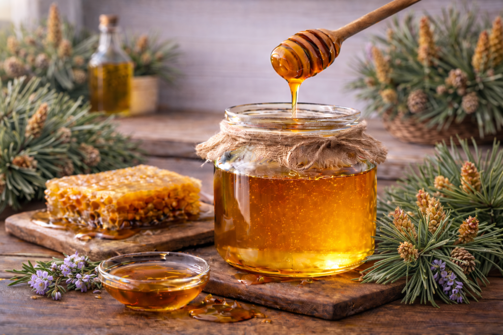 Nutritional value of pine honey per 100g