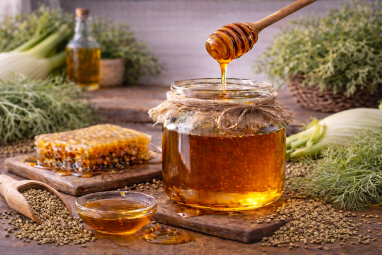 Nutritional value of fennel honey per 100g